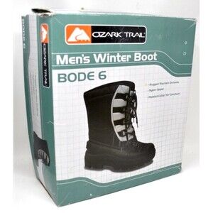 Ozark Trail Men's Insulated  Work Winter Boots Sz 9 Traction Padded Comfort